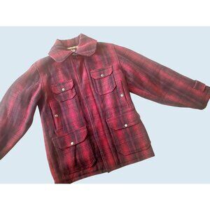 Vintage WOOLRICH Plaid Outdoor Hunting Jacket 40s / 50s Size MED